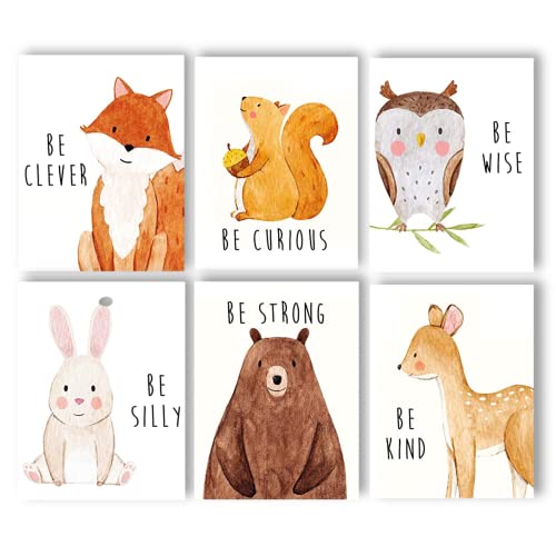 Woodland Nursery Baby Posters - 8x10" (6 posters)